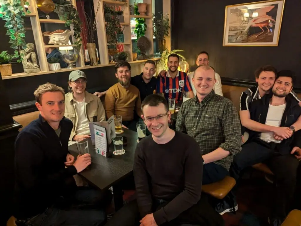 Group on a peak district pub tour